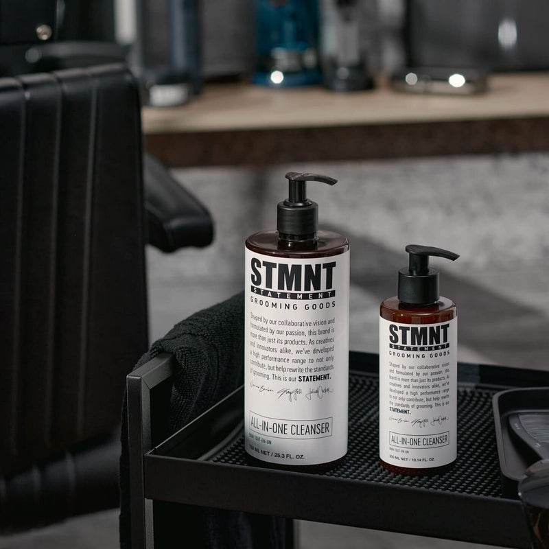 STMNT Grooming Goods All-In-One Daily Cleanser, 10.1 oz | SLS/SLES Sulfates Free | Extra Caring Formula w/ Activated Charcoal & Menthol - Image 4